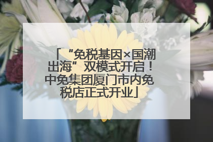 “免税基因×国潮出海”双模式开启！中免集团厦门市内免税店正式开业