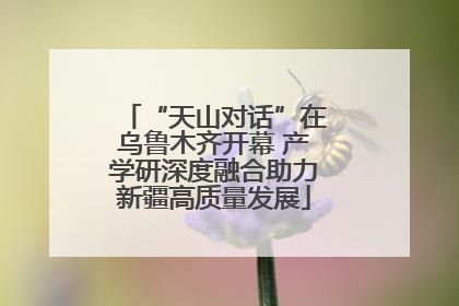 “天山对话”在乌鲁木齐开幕 产学研深度融合助力新疆高质量发展
