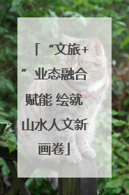 “文旅+”业态融合赋能 绘就山水人文新画卷