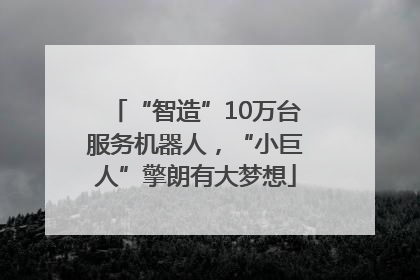 “智造”10万台服务机器人，“小巨人”擎朗有大梦想