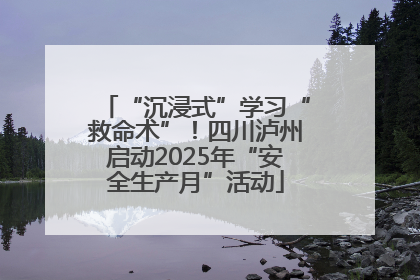 “沉浸式”学习“救命术”！四川泸州启动2025年“安全生产月”活动
