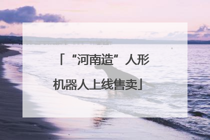 “河南造”人形机器人上线售卖
