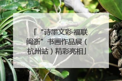 “诗墨文彩·福联闽浙”书画作品展（杭州站）精彩亮相