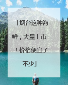 烟台这种海鲜，大量上市！价格便宜了不少