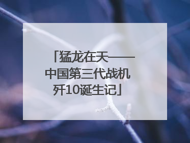 猛龙在天——中国第三代战机歼10诞生记