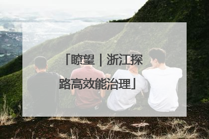 瞭望｜浙江探路高效能治理