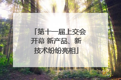 第十一届上交会开幕 新产品、新技术纷纷亮相