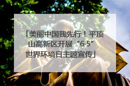 美丽中国我先行！平顶山高新区开展“6·5”世界环境日主题宣传