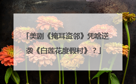 美剧《掩耳盗邻》凭啥逆袭《白莲花度假村》？