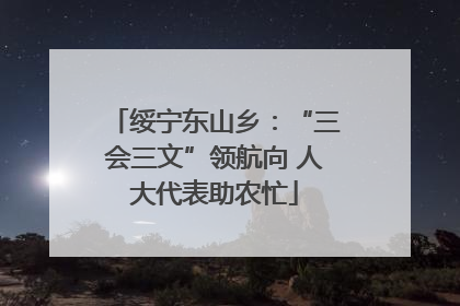 绥宁东山乡：“三会三文”领航向 人大代表助农忙