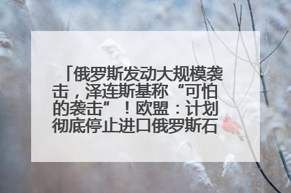 俄罗斯发动大规模袭击，泽连斯基称“可怕的袭击”！欧盟：计划彻底停止进口俄罗斯石油！油价飙涨