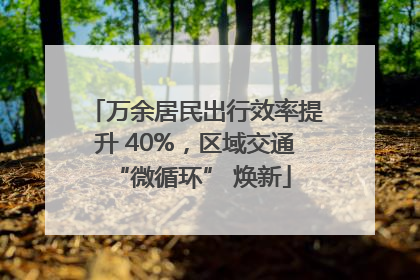 万余居民出行效率提升 40%，区域交通 “微循环” 焕新