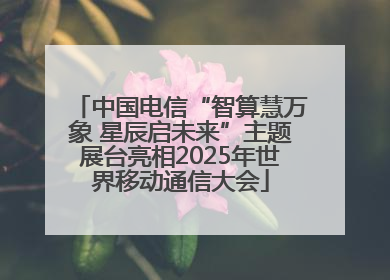 中国电信“智算慧万象 星辰启未来”主题展台亮相2025年世界移动通信大会