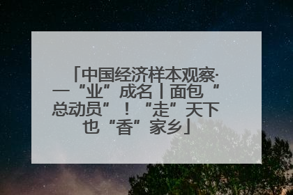 中国经济样本观察·一“业”成名丨面包“总动员”！“走”天下也“香”家乡