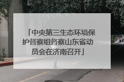 中央第三生态环境保护督察组督察山东省动员会在济南召开