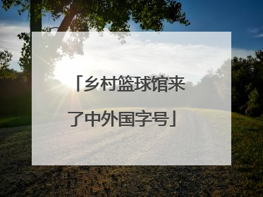 乡村篮球馆来了中外国字号