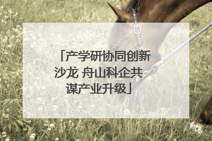 产学研协同创新沙龙 舟山科企共谋产业升级