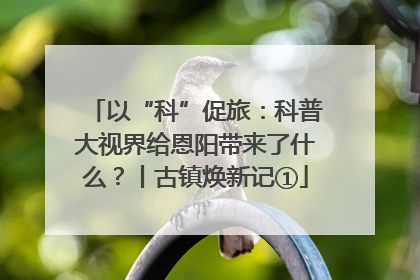 以“科”促旅：科普大视界给恩阳带来了什么？丨古镇焕新记①