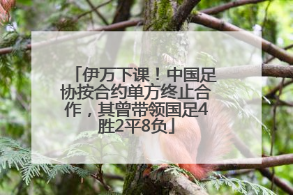 伊万下课！中国足协按合约单方终止合作，其曾带领国足4胜2平8负