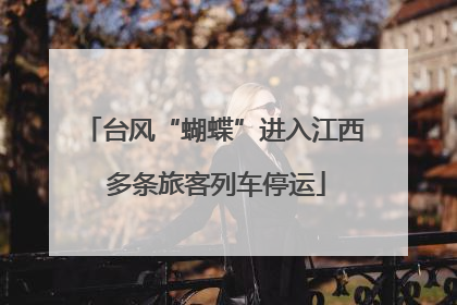 台风“蝴蝶”进入江西 多条旅客列车停运