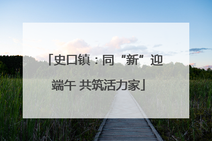 史口镇：同“新”迎端午 共筑活力家
