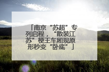 南京“苏超”专列启程，“散装江苏”梗王车厢现原形秒变“卧底”