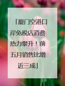厦门空港口岸免税店消费热力攀升！前五月销售比增近三成