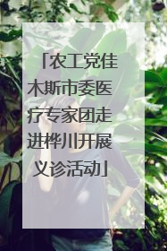 农工党佳木斯市委医疗专家团走进桦川开展义诊活动