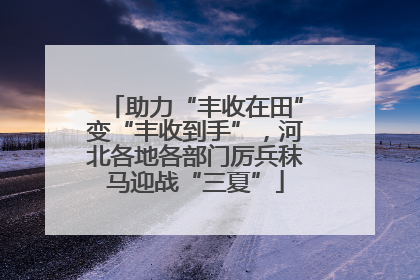 助力“丰收在田”变“丰收到手”，河北各地各部门厉兵秣马迎战“三夏”