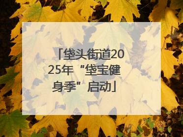 垡头街道2025年“垡宝健身季”启动