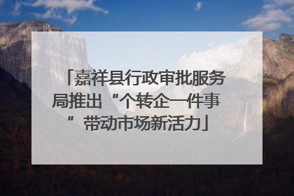 嘉祥县行政审批服务局推出“个转企一件事”带动市场新活力