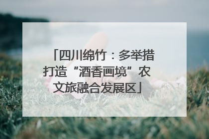 四川绵竹：多举措打造“酒香画境”农文旅融合发展区