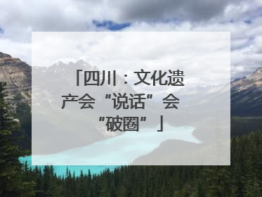 四川：文化遗产会“说话”会“破圈”