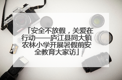 安全不放假，关爱在行动——庐江县同大镇农林小学开展暑假前安全教育大家访