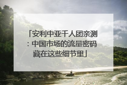 安利中亚千人团亲测：中国市场的流量密码 藏在这些细节里