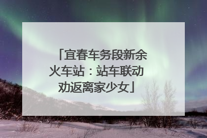 宜春车务段新余火车站：站车联动劝返离家少女