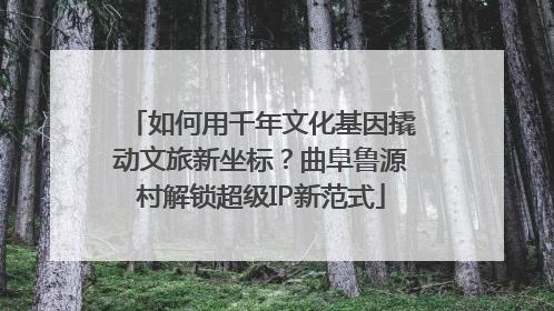 如何用千年文化基因撬动文旅新坐标？曲阜鲁源村解锁超级IP新范式