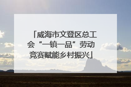 威海市文登区总工会“一镇一品”劳动竞赛赋能乡村振兴