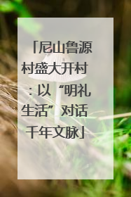 尼山鲁源村盛大开村：以“明礼生活”对话千年文脉