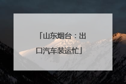 山东烟台：出口汽车装运忙