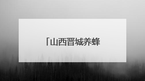 山西晋城养蜂人：一颗初心向“蜜”图强
