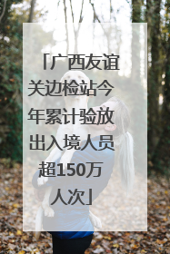 广西友谊关边检站今年累计验放出入境人员超150万人次
