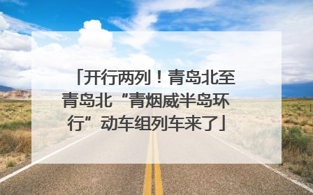 开行两列！青岛北至青岛北“青烟威半岛环行”动车组列车来了