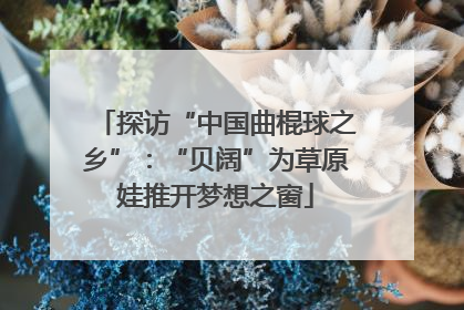 探访“中国曲棍球之乡”：“贝阔”为草原娃推开梦想之窗
