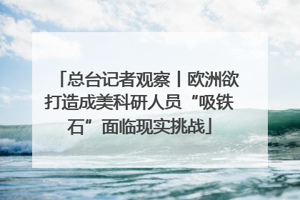 总台记者观察丨欧洲欲打造成美科研人员“吸铁石”面临现实挑战