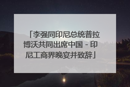 李强同印尼总统普拉博沃共同出席中国－印尼工商界晚宴并致辞