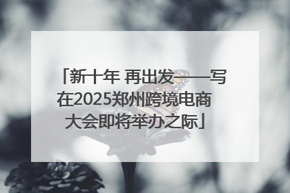 新十年 再出发——写在2025郑州跨境电商大会即将举办之际