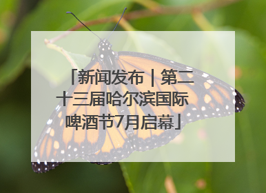 新闻发布｜第二十三届哈尔滨国际啤酒节7月启幕