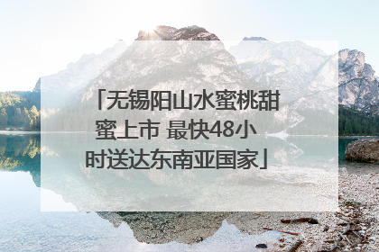 无锡阳山水蜜桃甜蜜上市 最快48小时送达东南亚国家