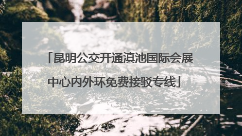 昆明公交开通滇池国际会展中心内外环免费接驳专线